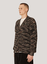 Load image into Gallery viewer, KURT SPACE DYED CARDIGAN BLACK MULTI
