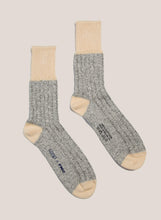 Load image into Gallery viewer, WORK TWISTED COTTON SOCK BLACK
