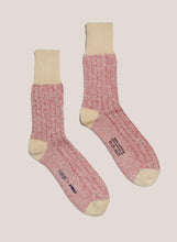 Load image into Gallery viewer, WORK TWISTED COTTON SOCK RED

