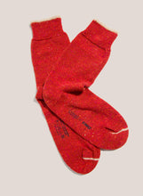 Load image into Gallery viewer, TIPPING WOOL SOCK RED
