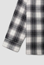 Load image into Gallery viewer, ZIP SHIRT BLACK PLAID
