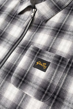 Load image into Gallery viewer, ZIP SHIRT BLACK PLAID
