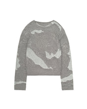 Load image into Gallery viewer, Distressed Reflective Metal Knit Sweater
