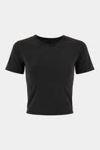 Load image into Gallery viewer, MICRO TEE WASHED BLACK
