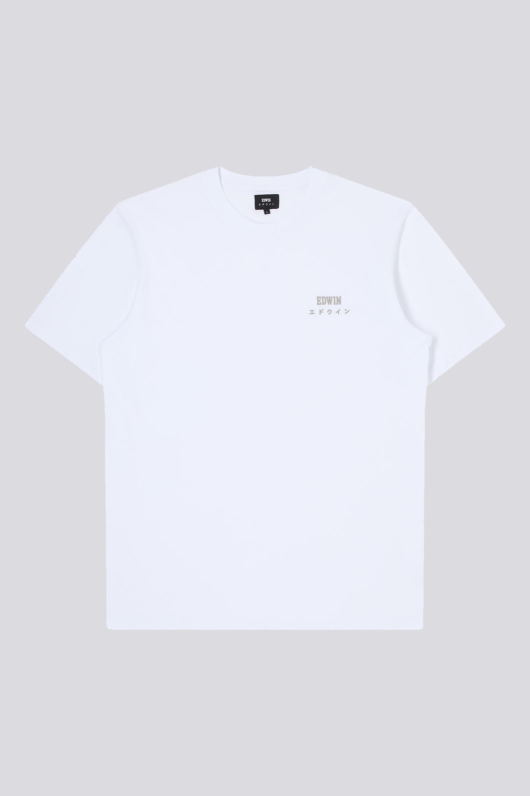 Edwin Logo Chest T-Shirt White