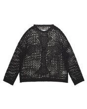 Load image into Gallery viewer, Black Cross Net Sweater
