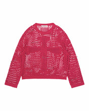 Load image into Gallery viewer, Pink Cross Net Sweater
