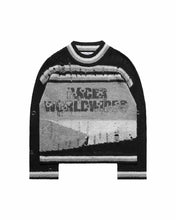 Load image into Gallery viewer, Black Distressed Knit Sweater

