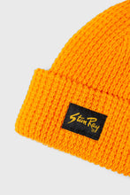 Load image into Gallery viewer, Knitted Patch Beanie Orange
