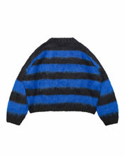 Load image into Gallery viewer, Blue Mohair Stripe Sweater
