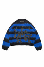 Load image into Gallery viewer, Blue Mohair Stripe Sweater
